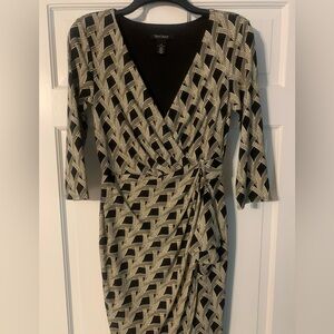White House black market wrap dress size 0